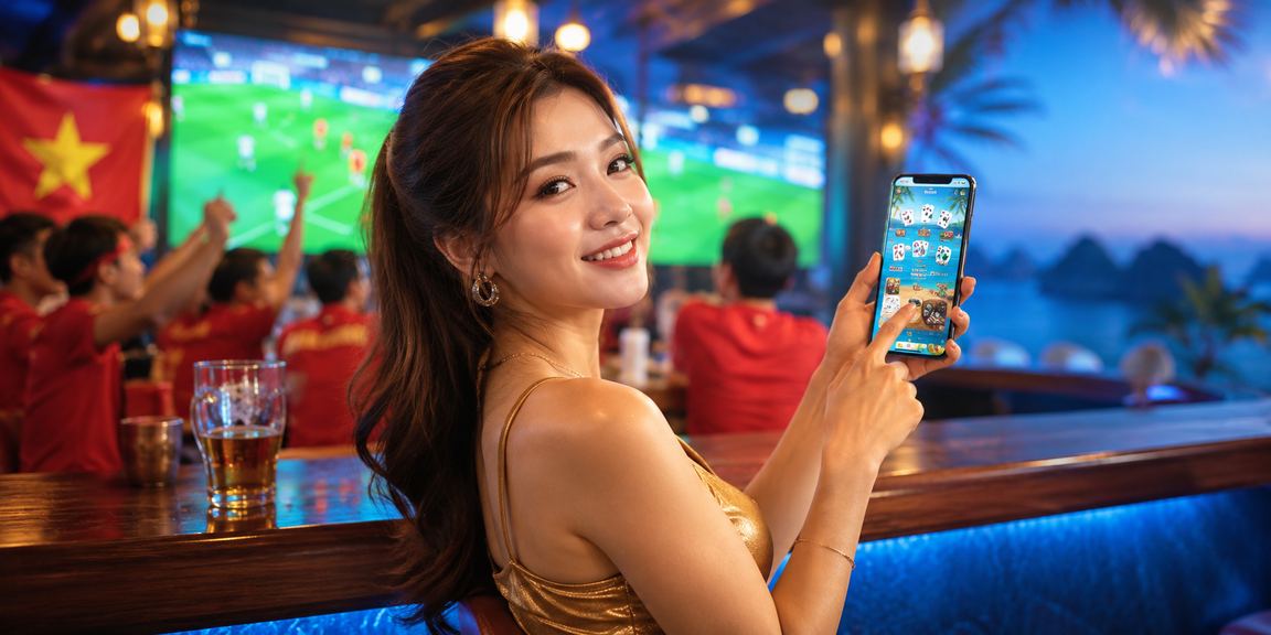 Giao diện casino trực tuyến với live dealer phát trực tiếp từ studio chuyên nghiệp
